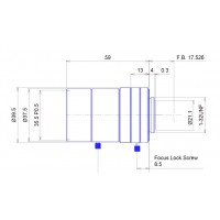 2-3 inch Format 12mm F1.8-22 High Resolution Megapixel Lens